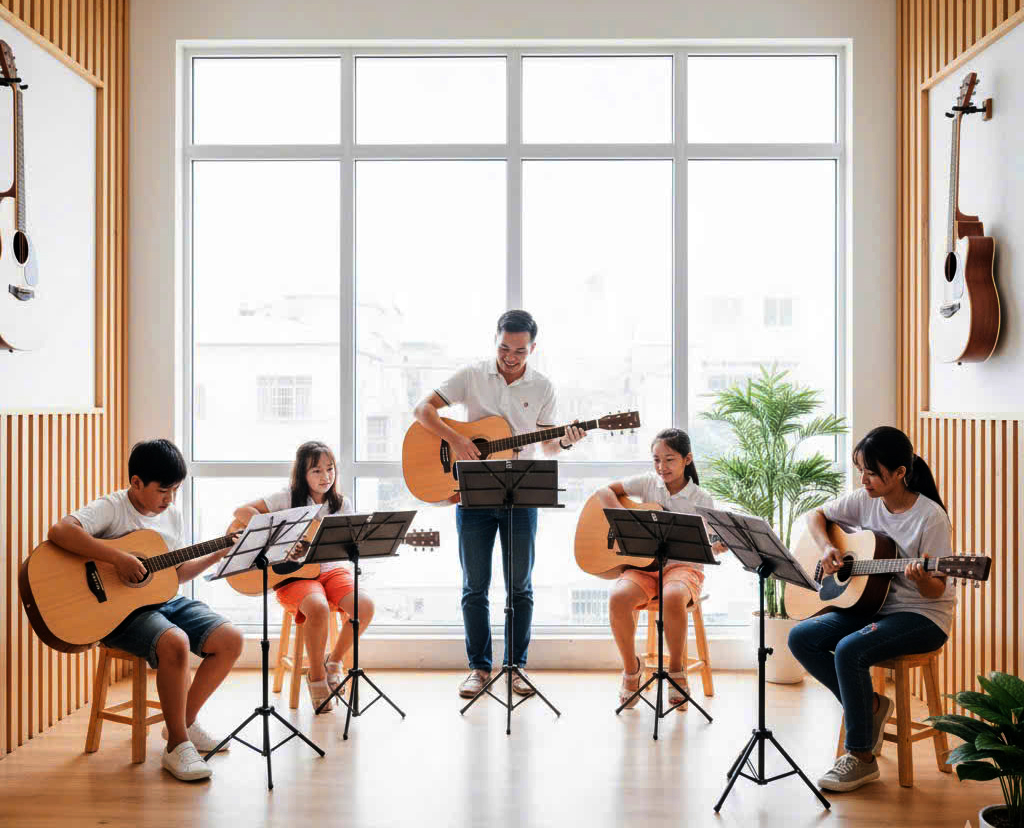 dạy guitar cho người đi làm tại Đà Nẵng